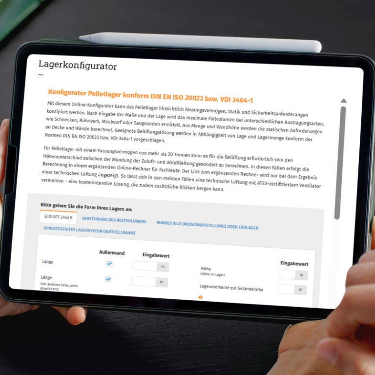 Pelletlager sicher und normgerecht planen