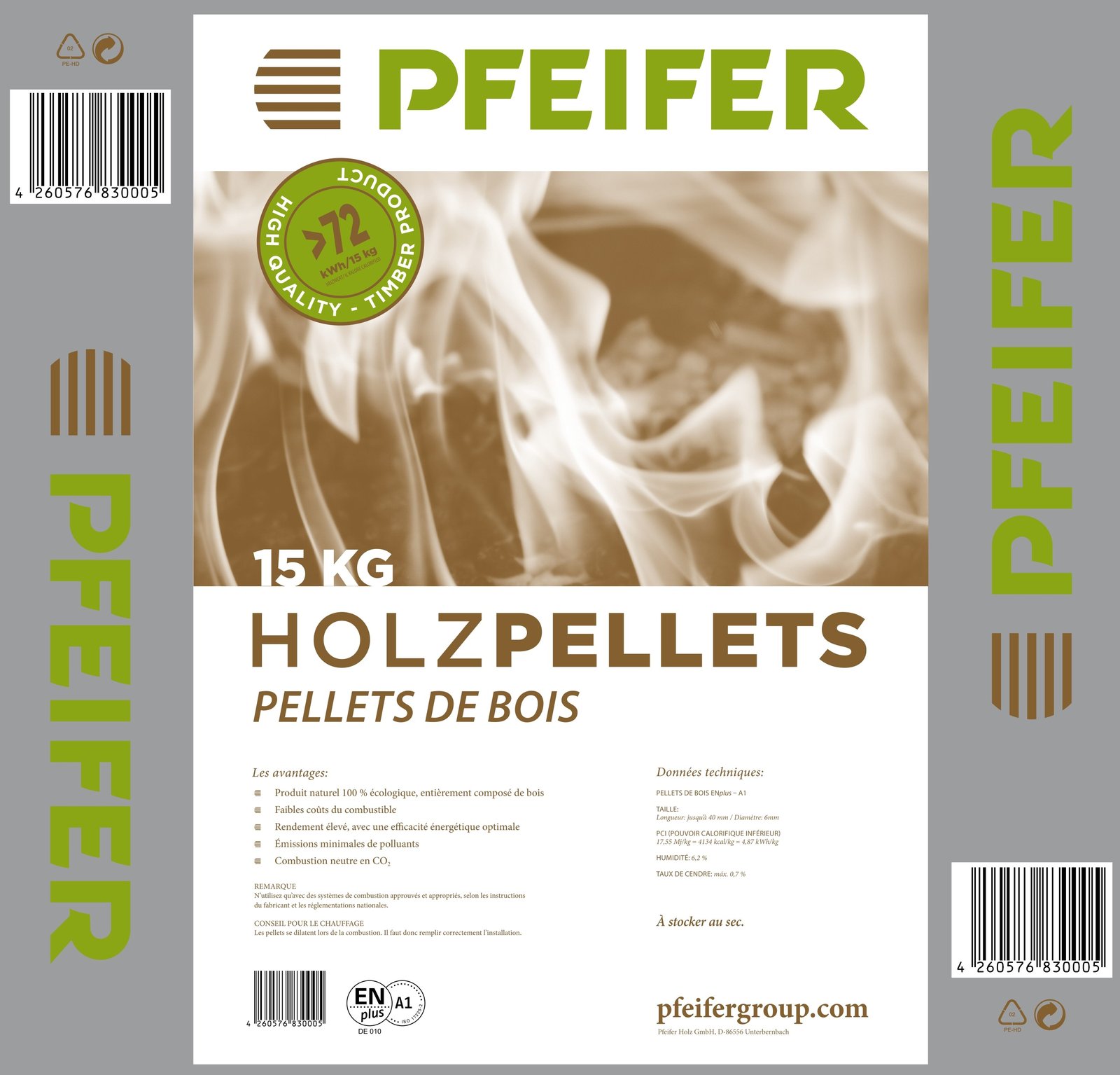 Pfeifer pellets de bois