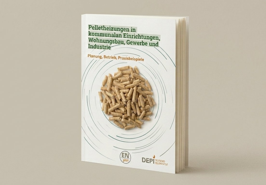 Broschüre hockant aufgeblättert