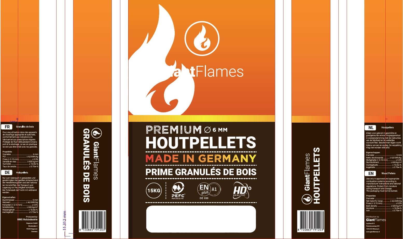 Giant Flames Houtpellets