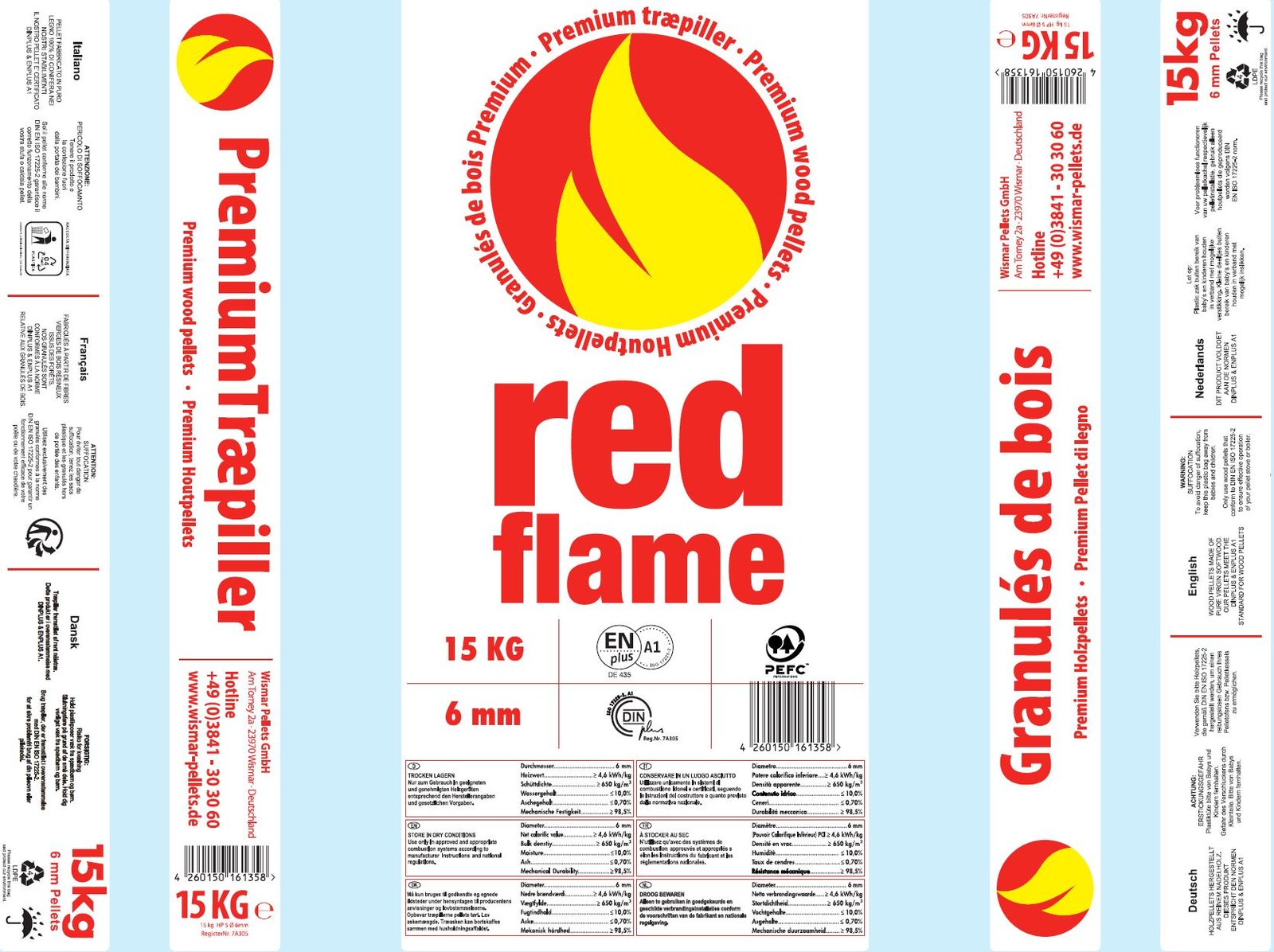 Red Flame Premium Pellets