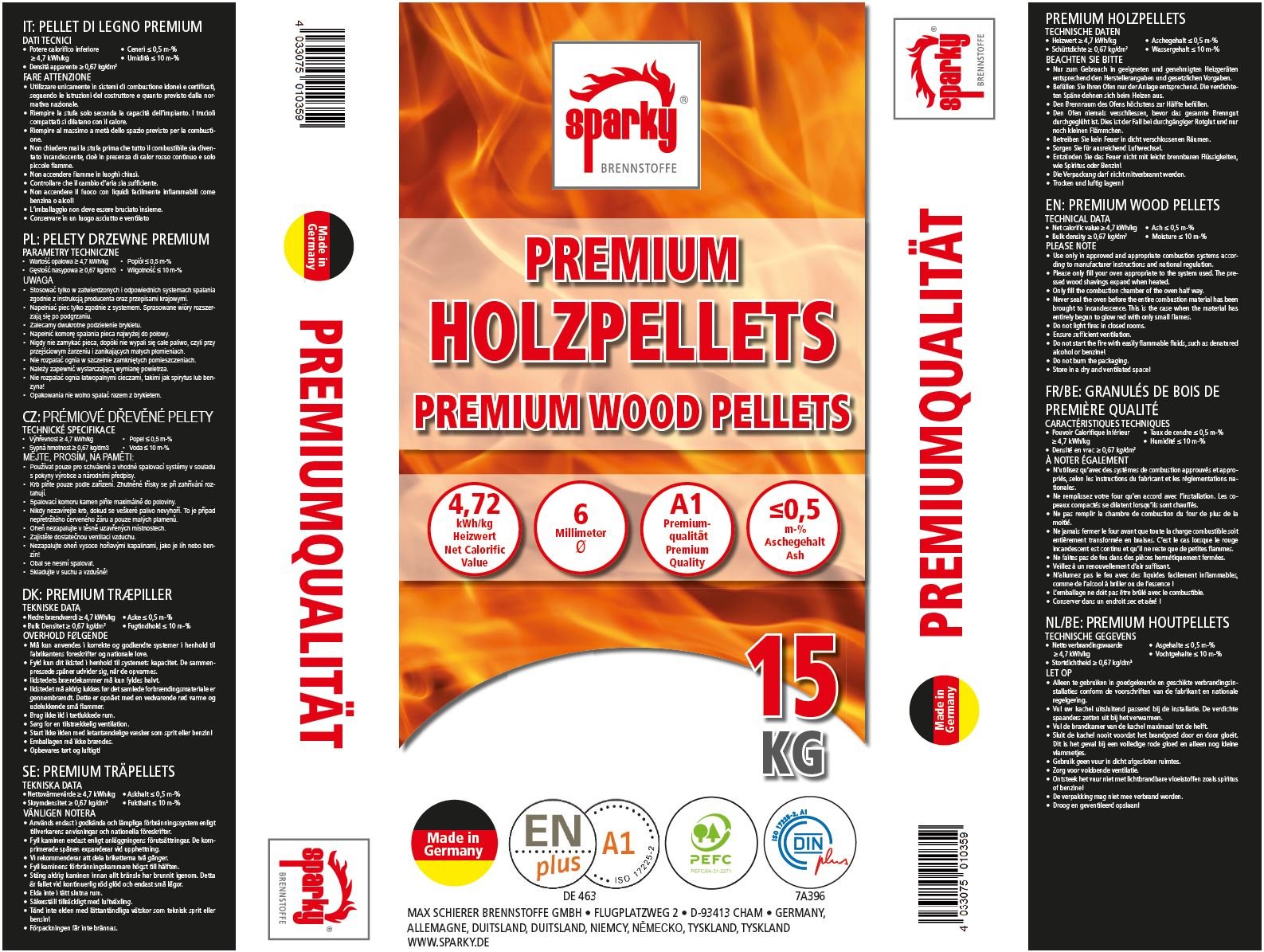 Sparky Premium Holzpellets