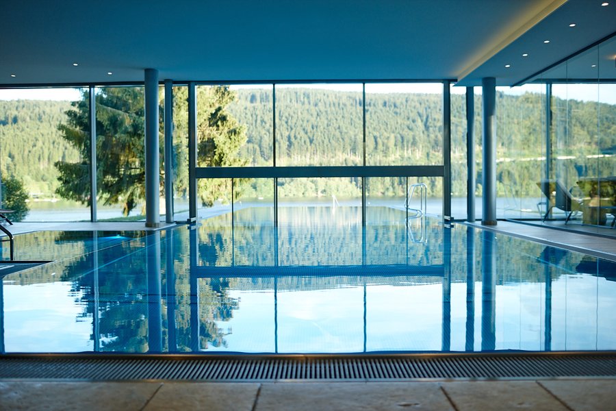 Blick aufs Wasser im Seehotel