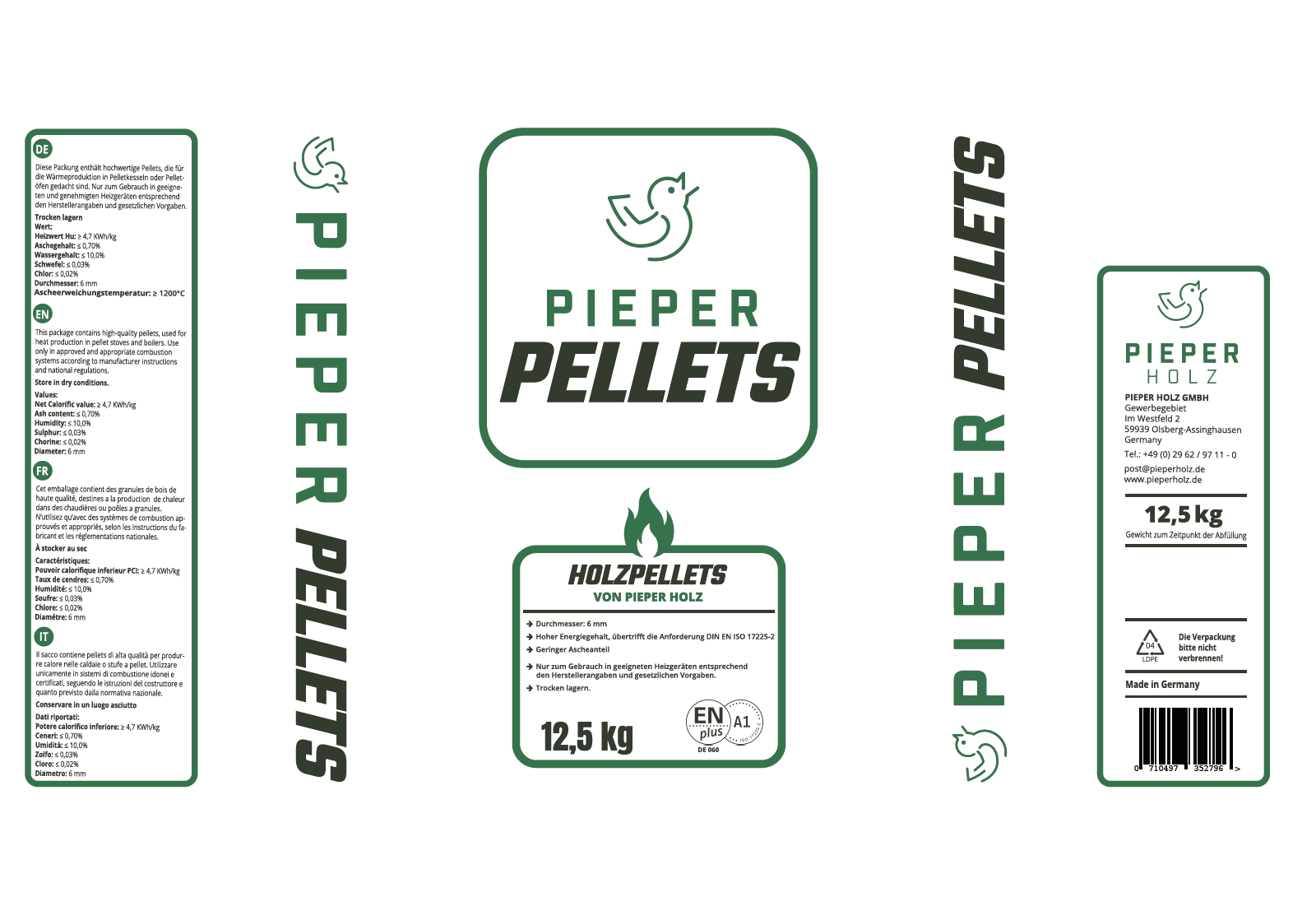 Pieper Pellets (12,5 kg)