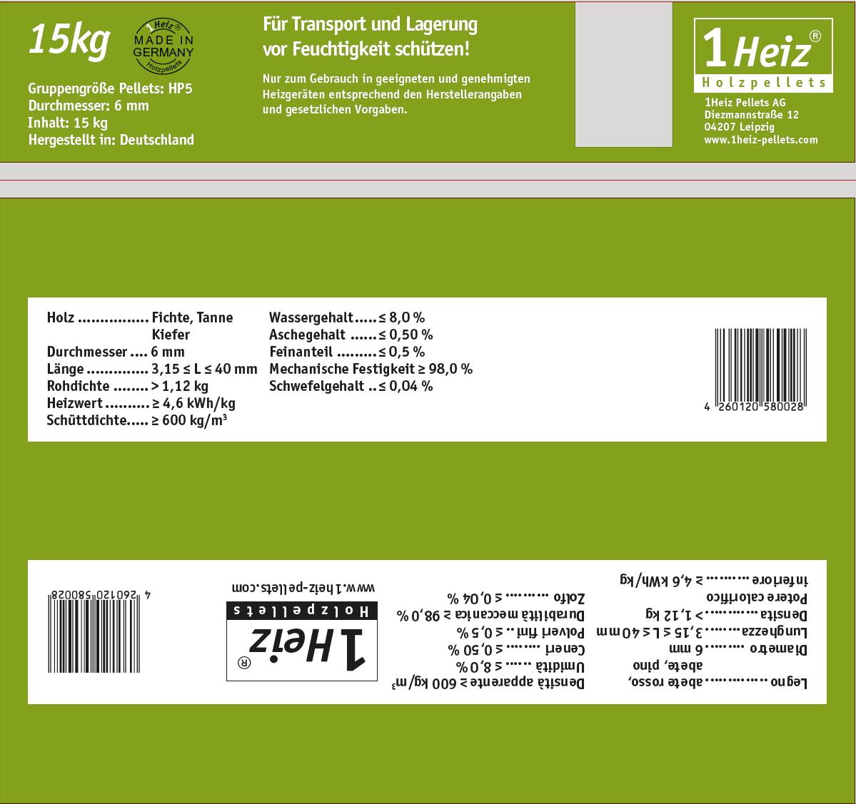 1Heiz Holzpellets