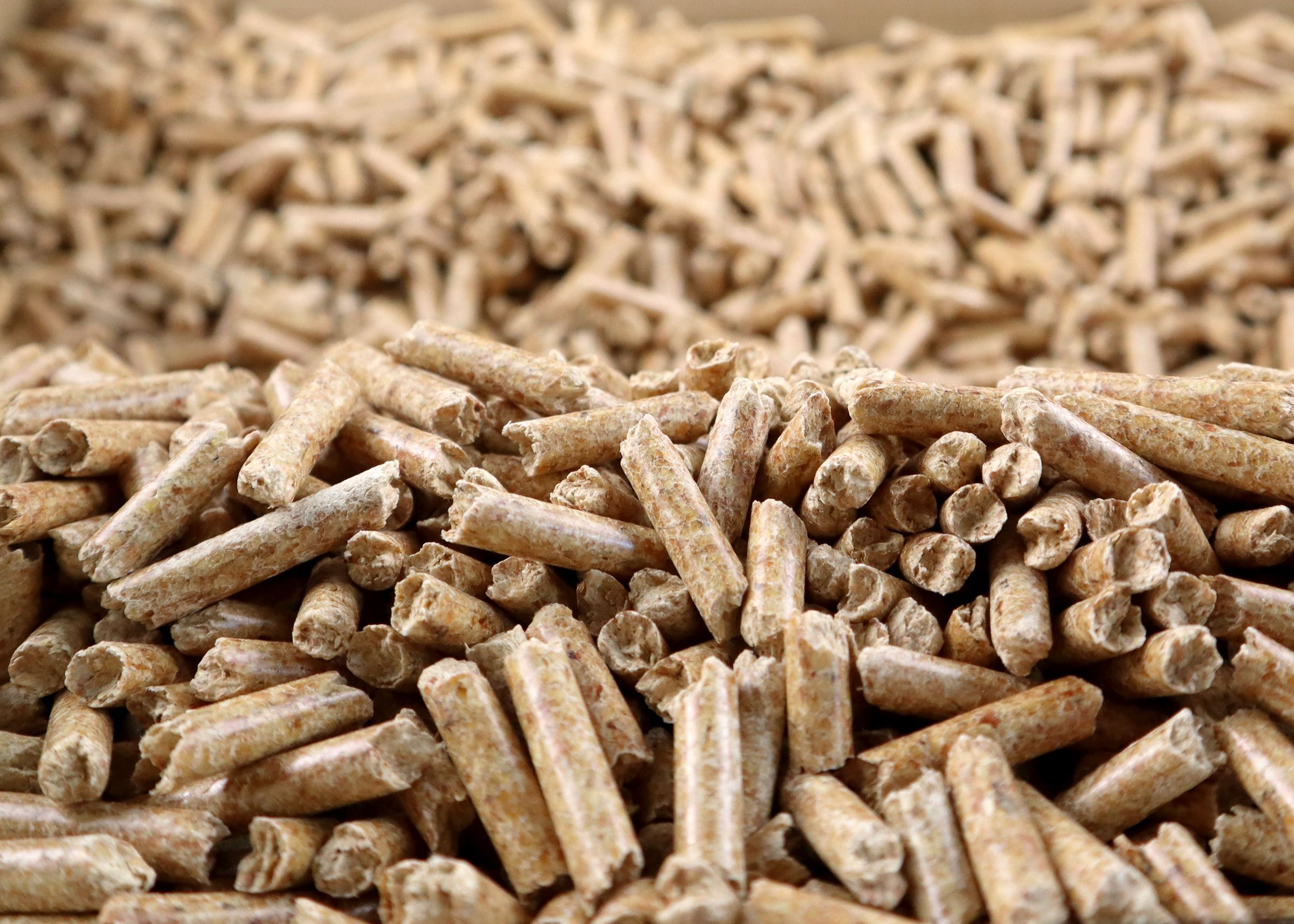Ein Welle aus Pellets.