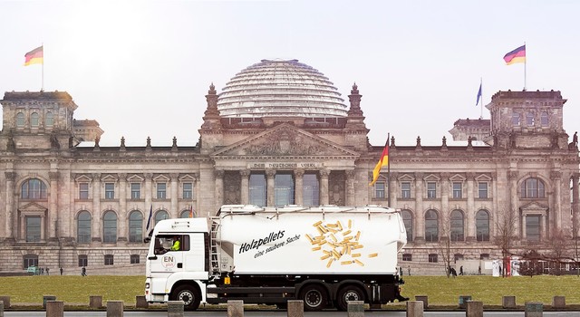 Das Heizen mit ENplus-Pellets ist überall möglich – auch in Großstädten, wie das Beispiel Berlin zeigt.