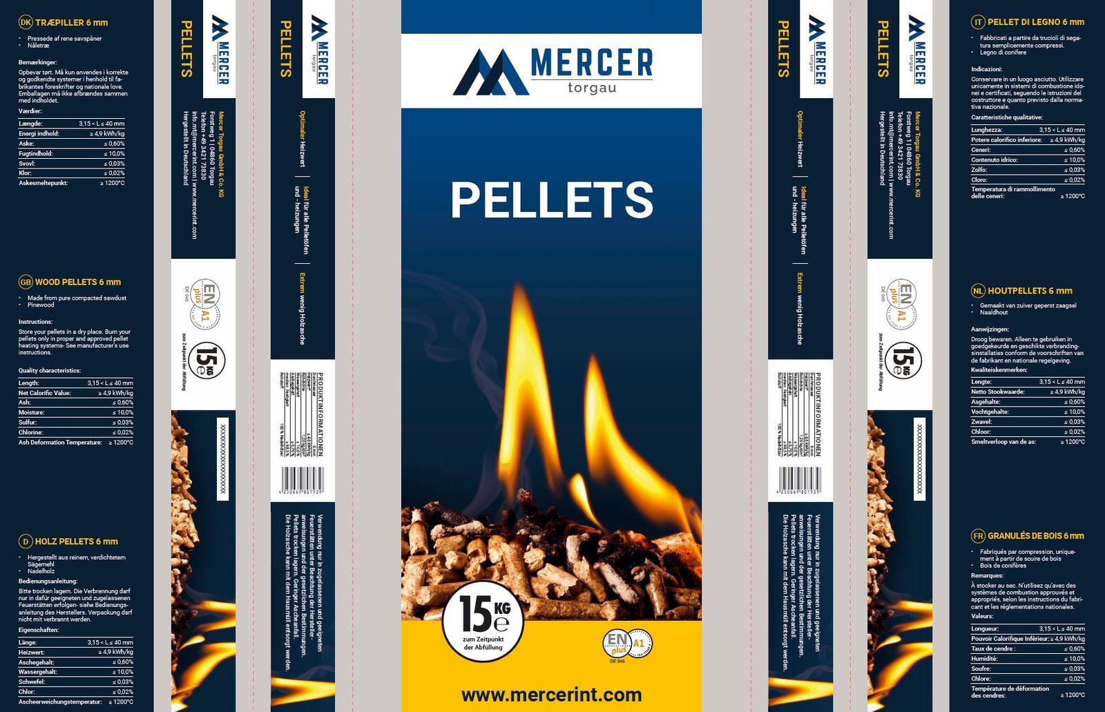Mercer Pellets 15 kg