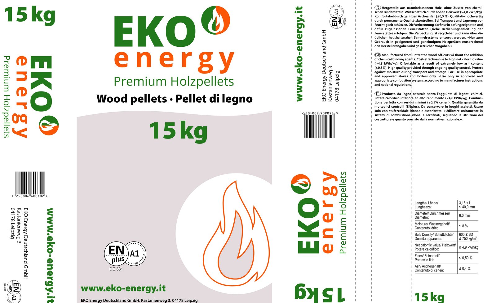 EKO Energy Premium Holzpellets