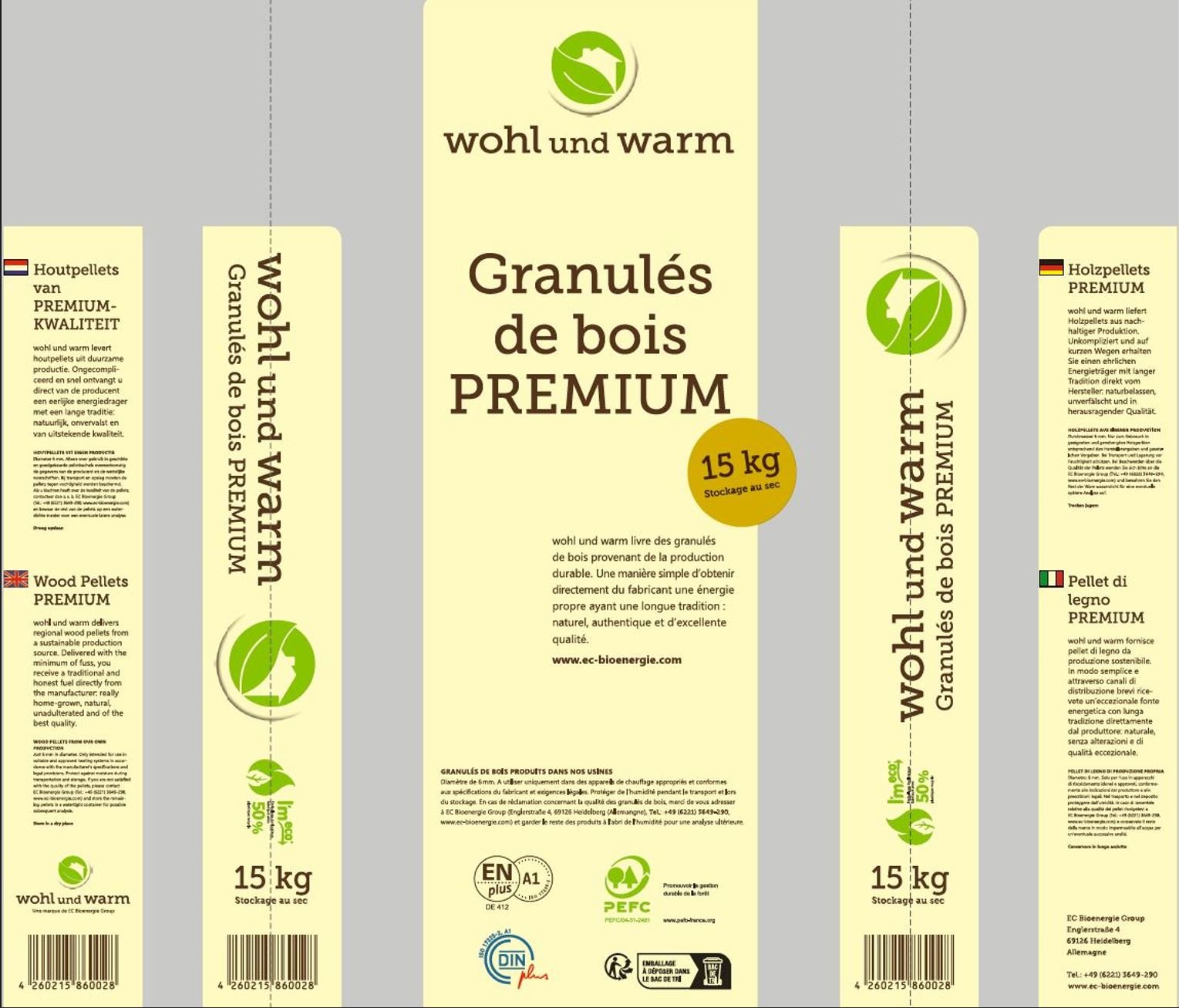 Granulés de bois Premium