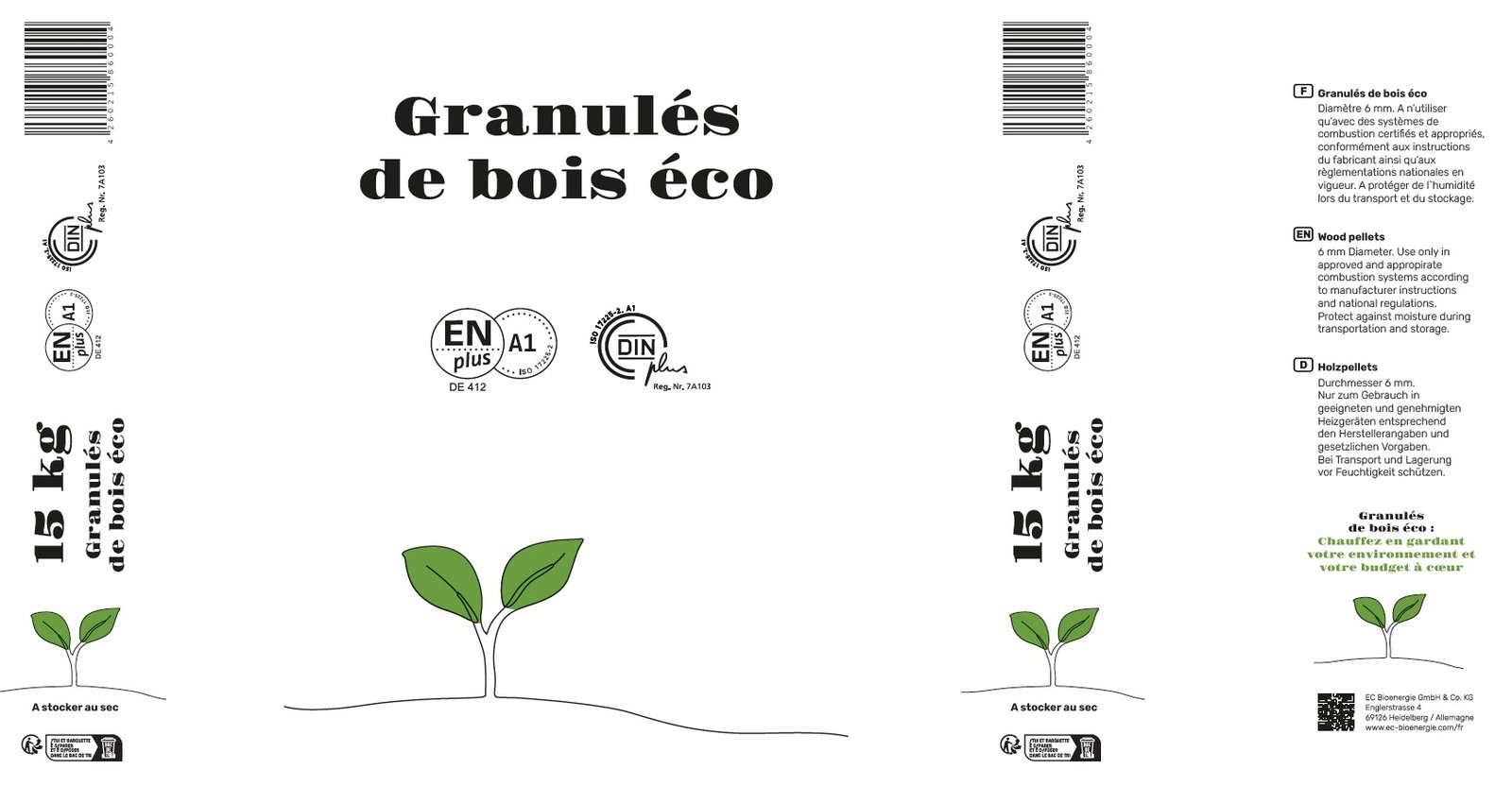 Granulés de bois éco