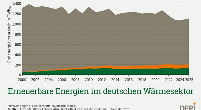 Erneuerbare Energien im Wärmesektor 2000-2025