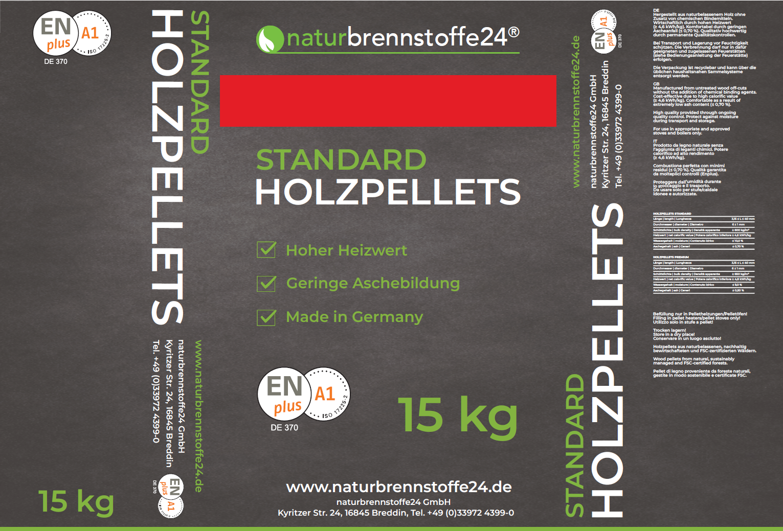 Standard Holzpellets