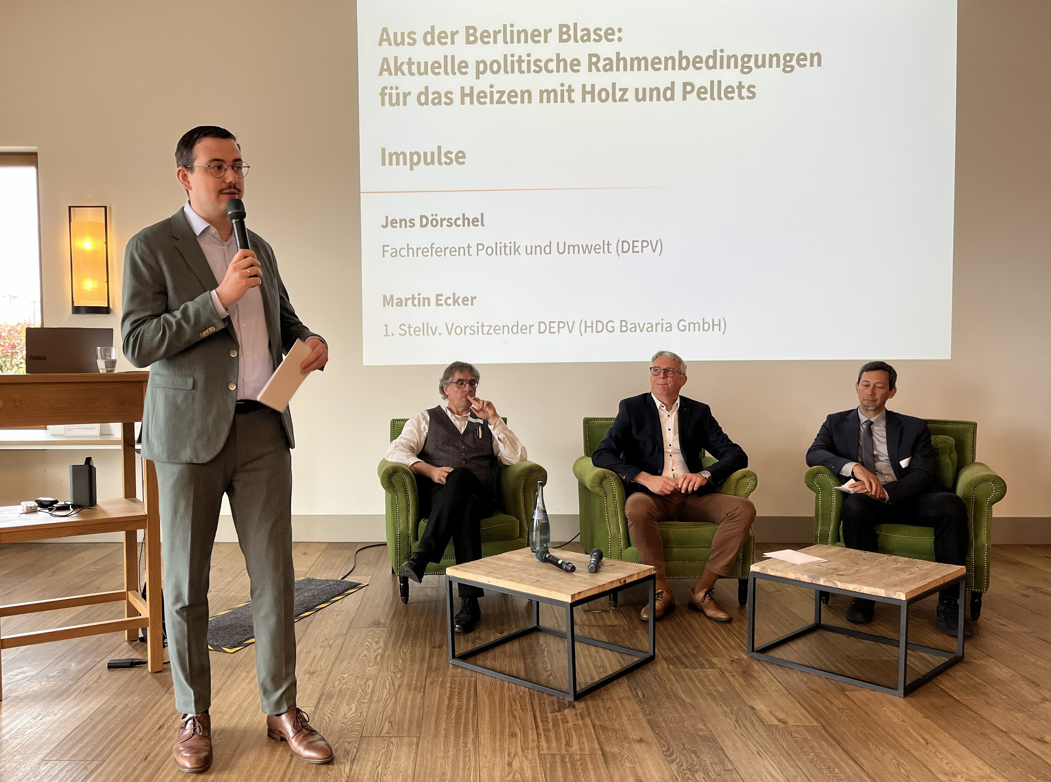 DEPI-Branchentag. Diskussionesrunde mit Torben Niemann, Jens Doerschel, Martin Ecker und Volker Lenz